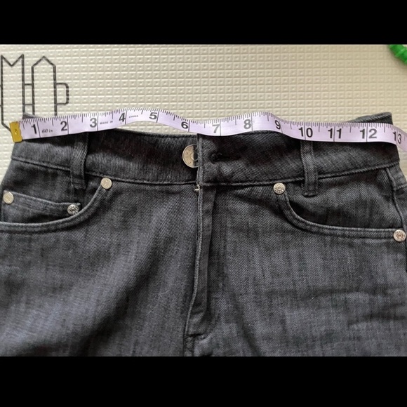 Sandro high rise black denim shorts - Picture 5 of 6